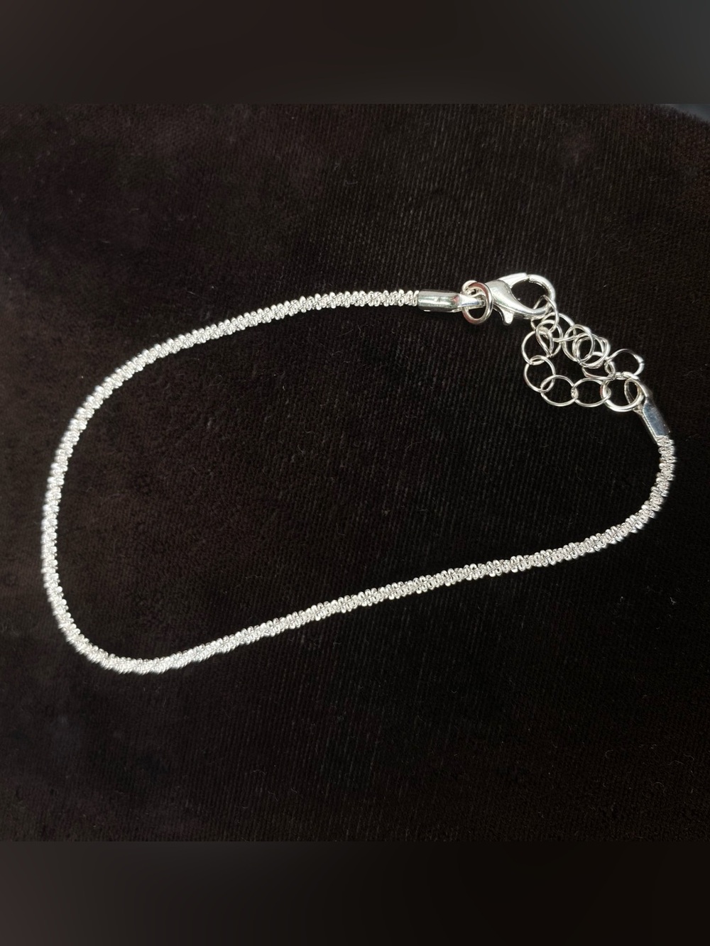 Delicate Twisted Mesh Rope Chain Anklet or Bracelet 8.5